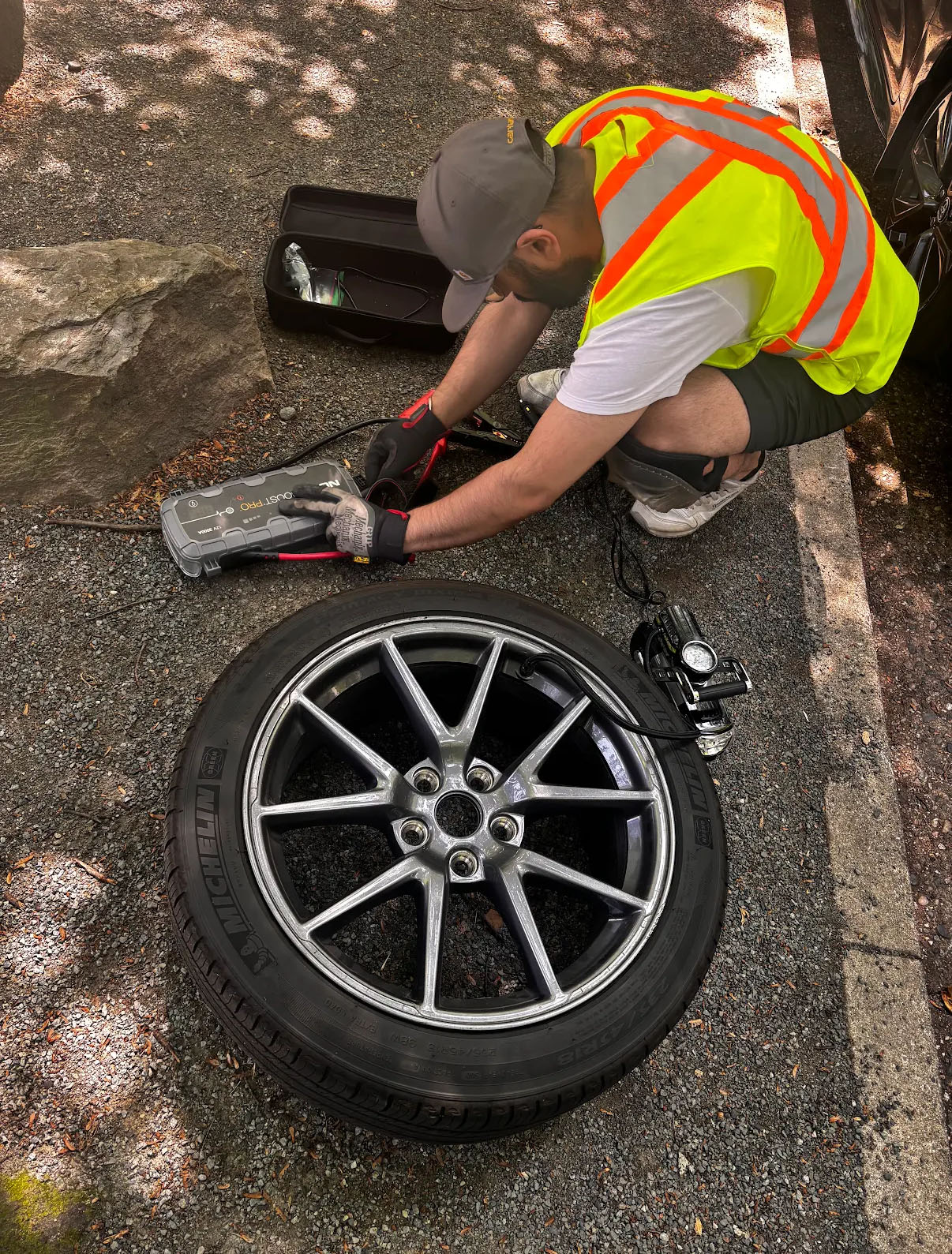 Tesla Flat Tire Repair | Guardian Roadside Assistance | Serving Vancouver