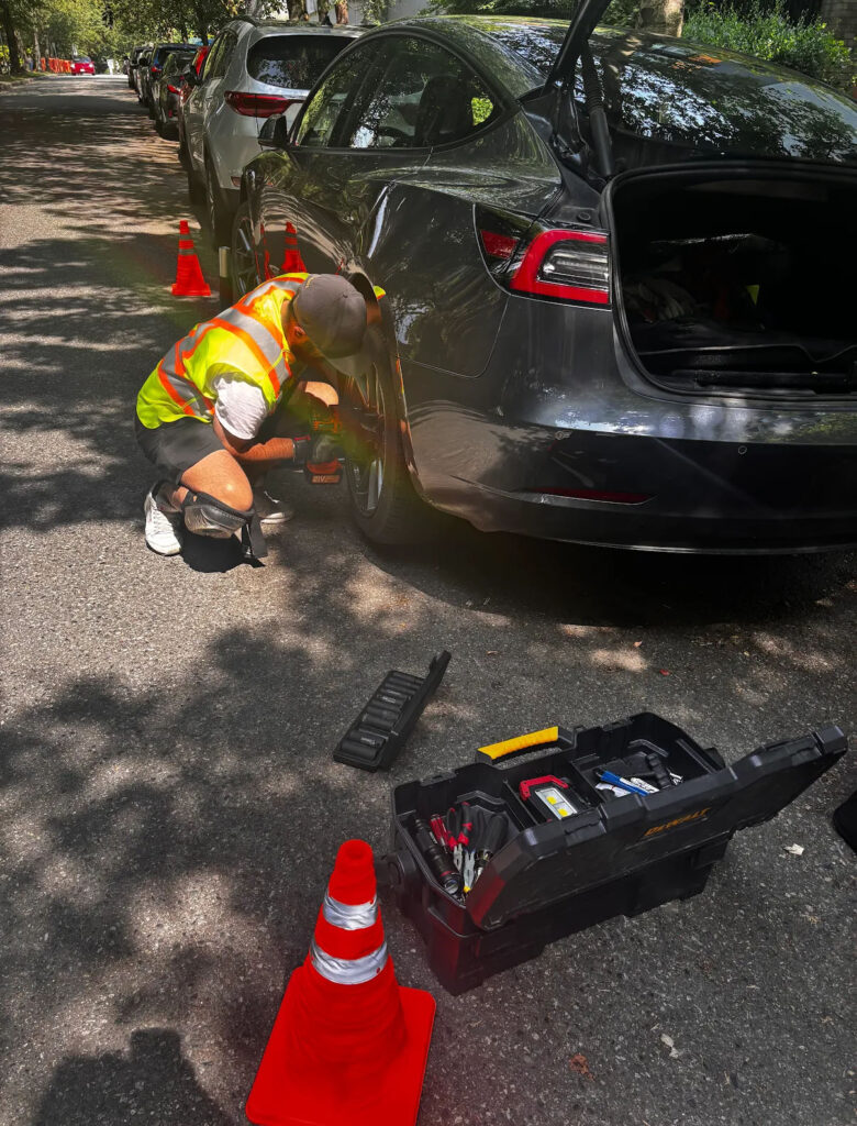 Tesla Tire Service | Guardian Roadside Assistance | Serving Vancouver