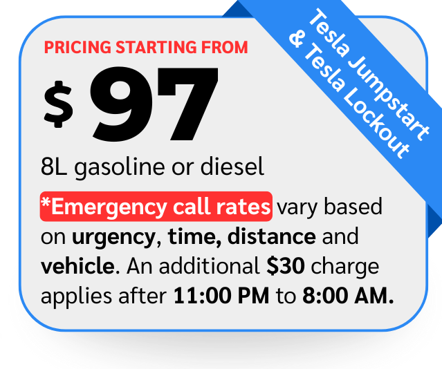 Tesla Jumpstart & Tesla Lockout Price | GRA | Vancouver | Burnaby | Richmond